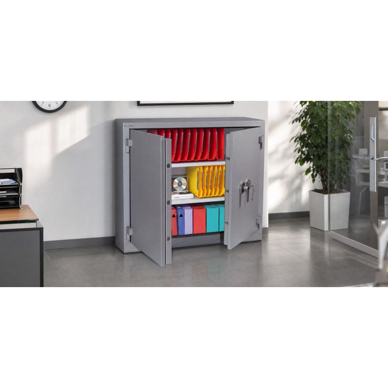 Armoire forte anti feu double paroi Super Protect serrure à clé Hartmann