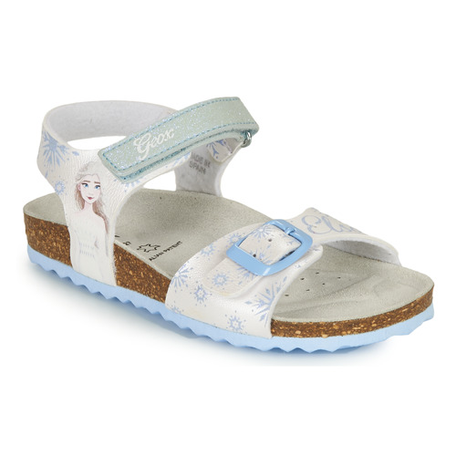 Geox - ADRIEL GIRL - Blanc / Bleu
