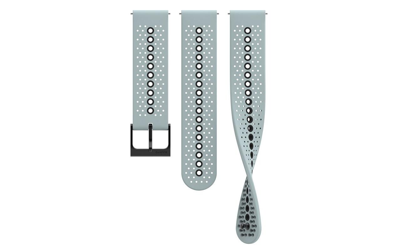 Armband Athletic 1 Silikon, Türkis, 22 mm, S-MSportarmband, Ice Blue/Black