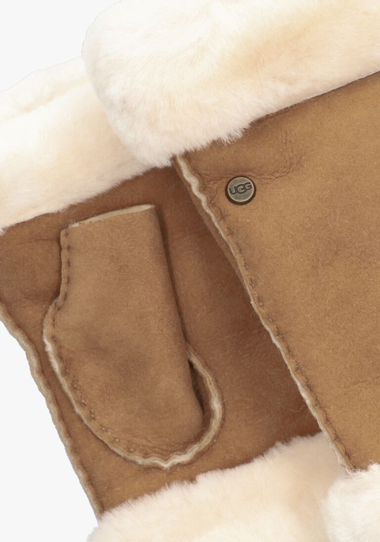 UGG cognac ugg handschoenen sheepskin fingerless glove