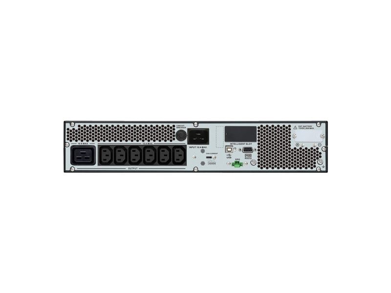 APC USV SRV3KRILRK-E 3000 VA / 2700 W APC Easy UPS On-Line, 3kVA/2.7kW, Rackmontage 4HE, 230V, 6x IEC C13 Ausgänge, Intelligenter Kartensteckplatz, LCD, verlängerte Laufzeit, mit Rackkit