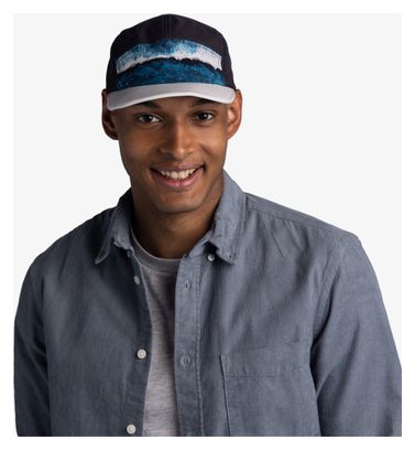 Casquette Unisexe Buff 5 Panel Go Surfrider Bleu/Noir