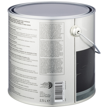 Gamma muurverf gitzwart mat 2,5 liter