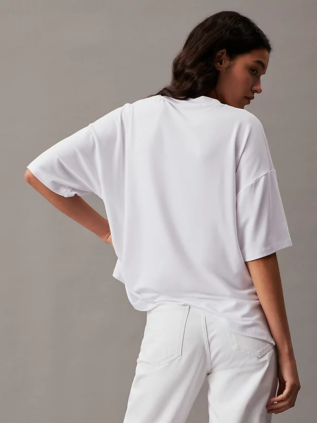 Camiseta boyfriend com monograma
