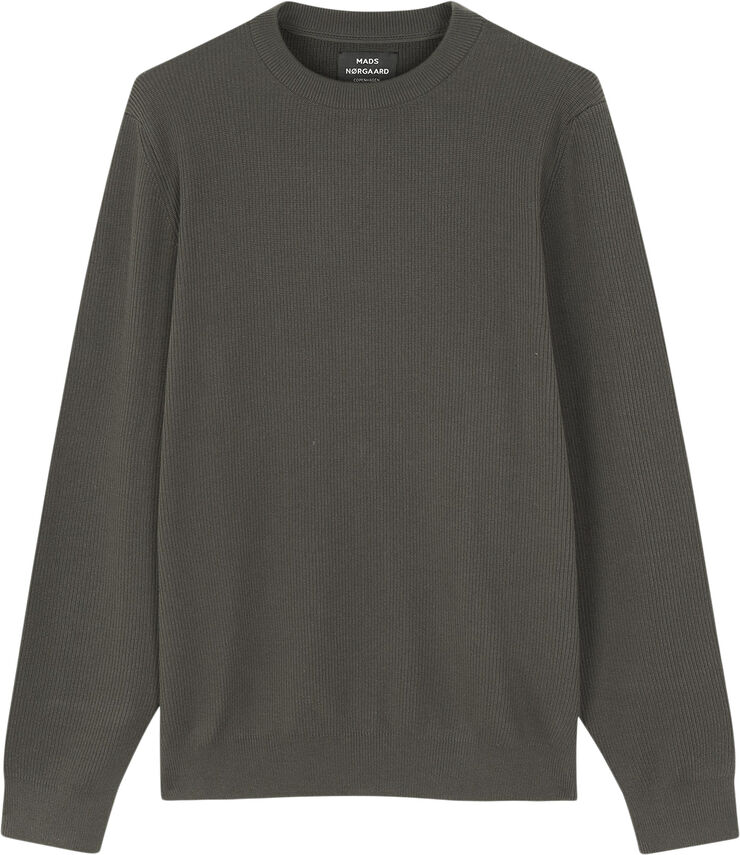 Mads Nørgaard - Copenhagen Tight Cotton Emil Knit Grøn