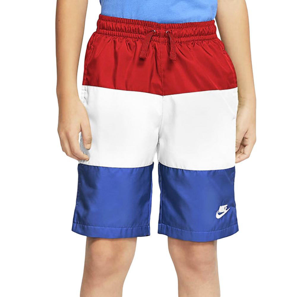 Nike Short Tricolore Blanc Garçon Nike Woven Block