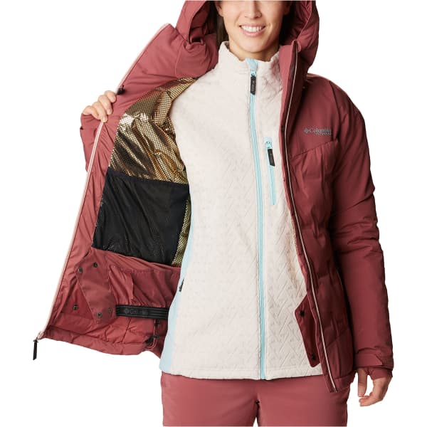 Veste de ski COLUMBIA WILD CARD III DOWN JACKET W BEETROOT/DUSTY PINK ZIPS