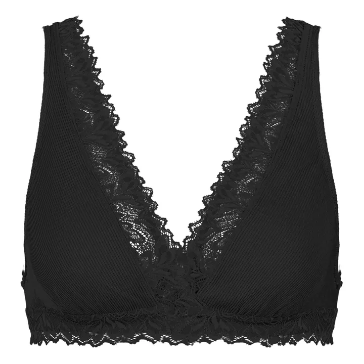 Nénés Soutien-Gorge d'Allaitement Jim New Coton Bio | Noir