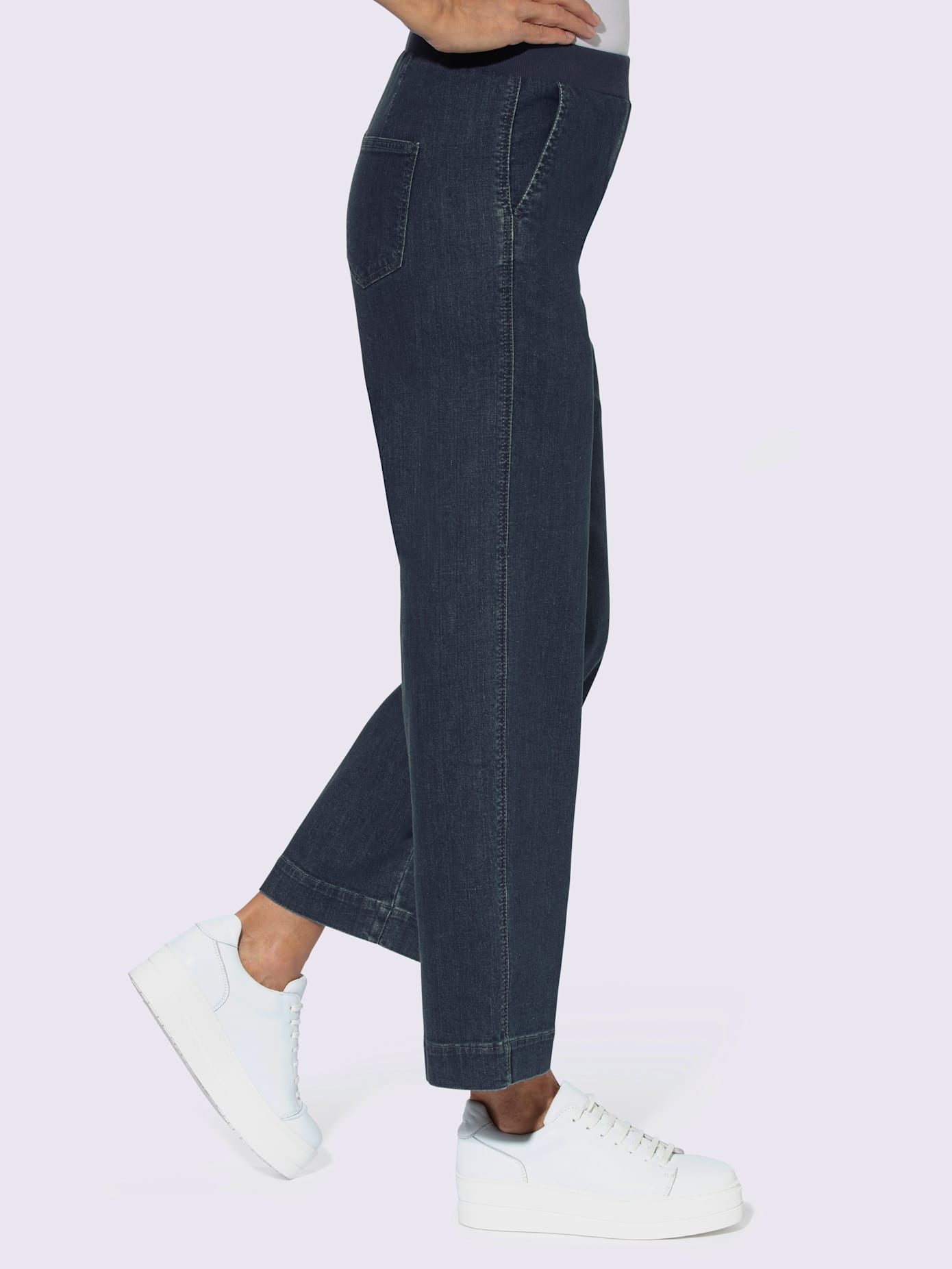 Jupe-culotte en jean 96% coton