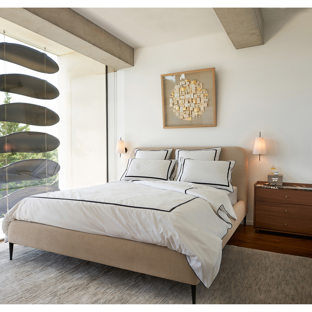 AM.PM<br>Cama com estrado de ripas, modelo Oscar, E. Gallina