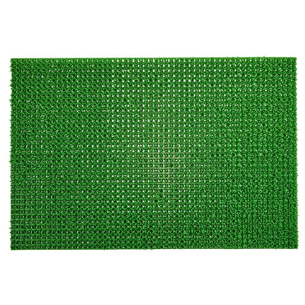 Tapis extérieur antidérapant grattant imitation gazon vert