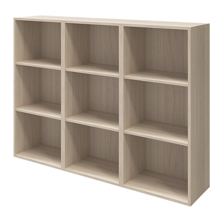 Buffet effet chêne 9 cases 3 portes GoodHome Atomia H. 112,5 x L. 150 x P. 37 cm
