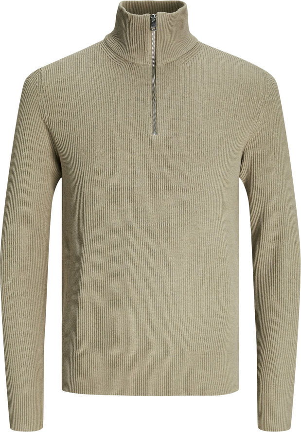 Jack & Jones JJEPERFECT KNIT HALF ZIP SN Crockery