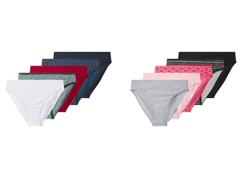 Set van 5 dames kerstonderbroeken