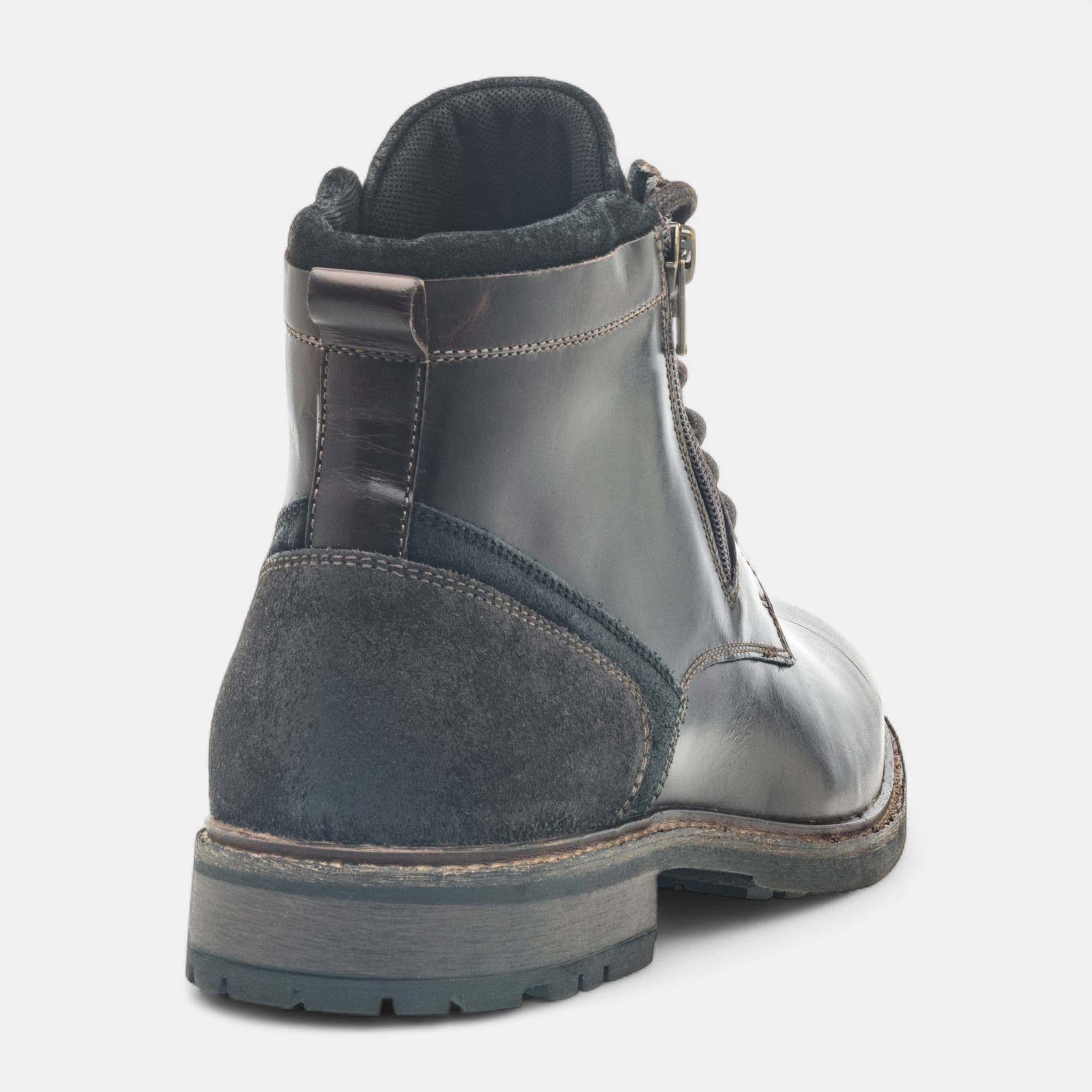 Boots Homme en cuir marron