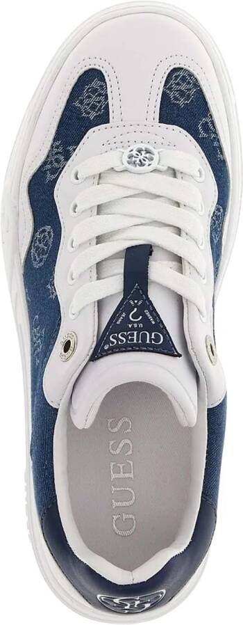 GUESS Dames Sneakers Swole2 Denim Blue Jeansblauw
