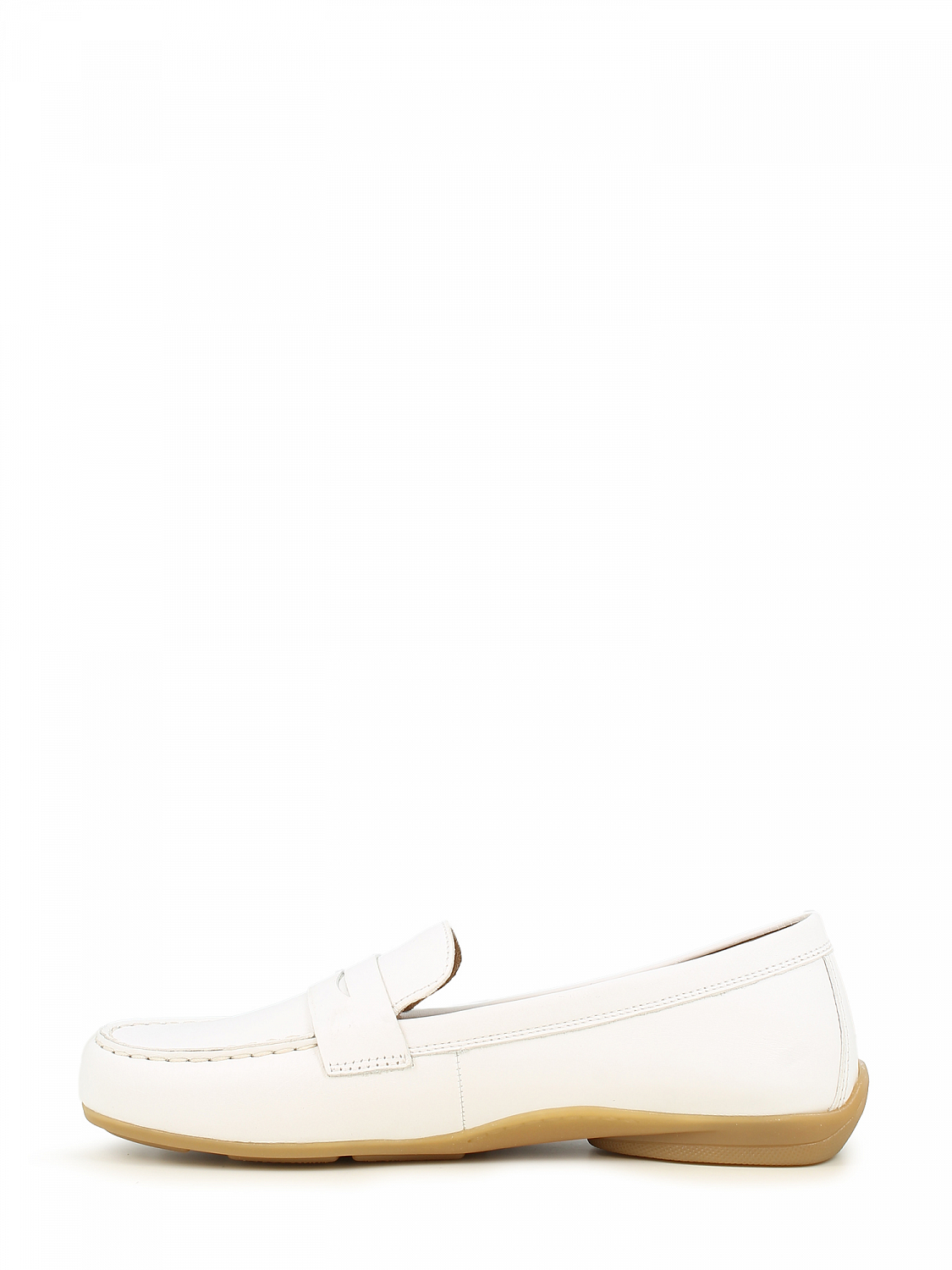 Gabor Leather Penny Loafer White
