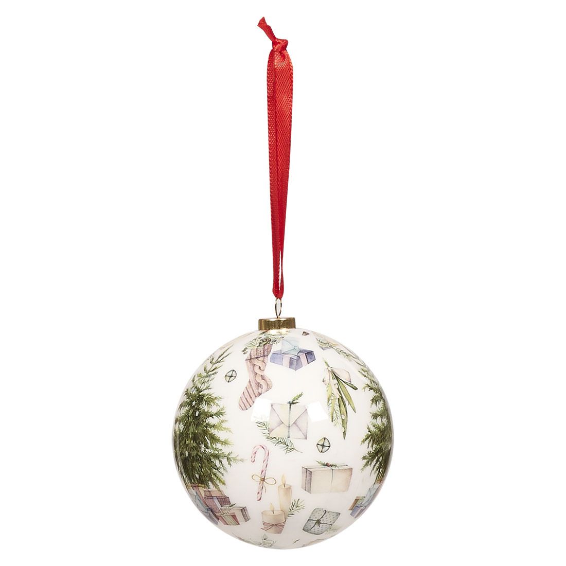 Julekule 8cm Nostalgisk