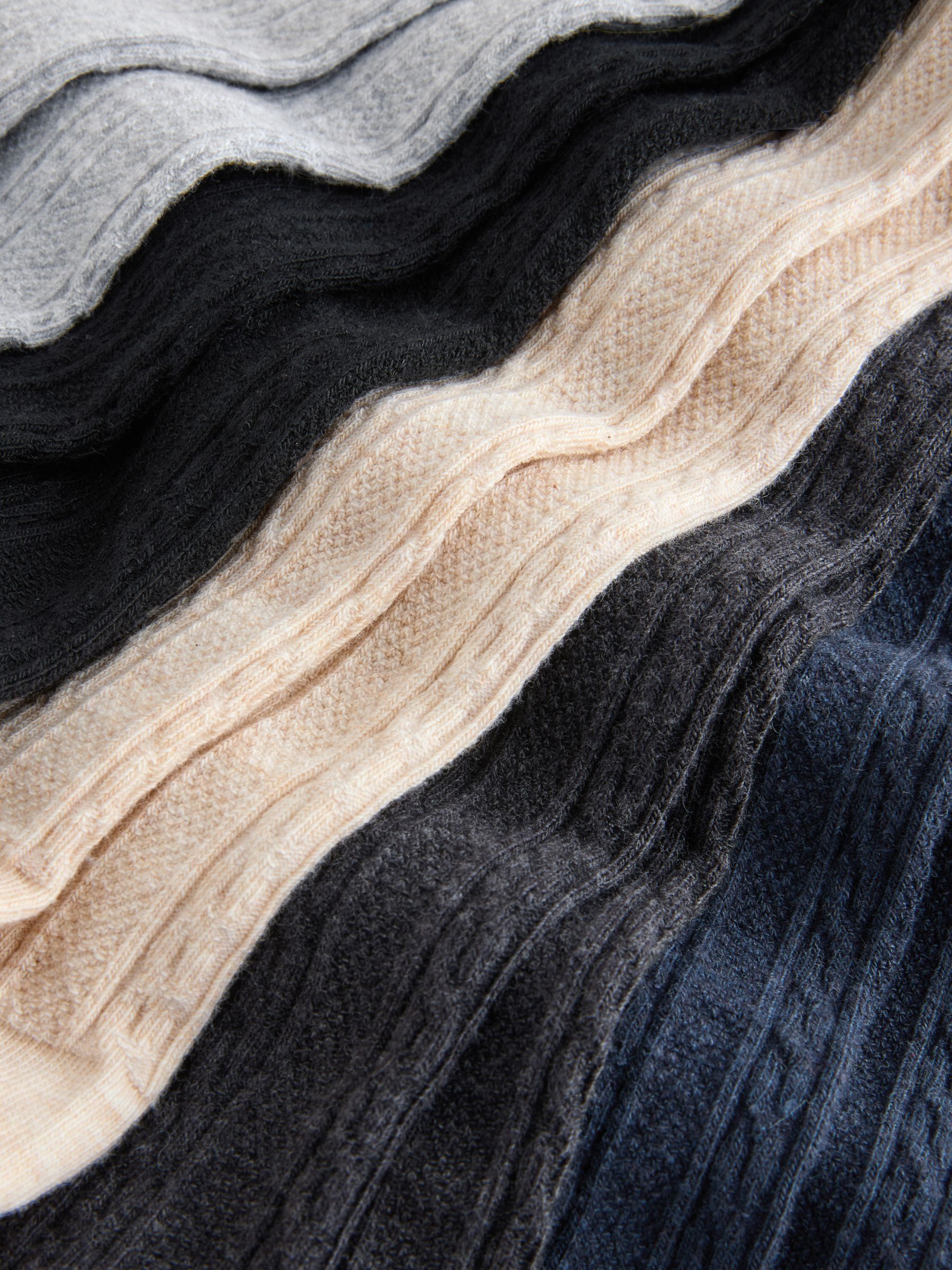 Grijs Zwart Beigegrijs en Marine-Blauw - Verpakking van 5 kabelmaillots met hoog katoengehalte