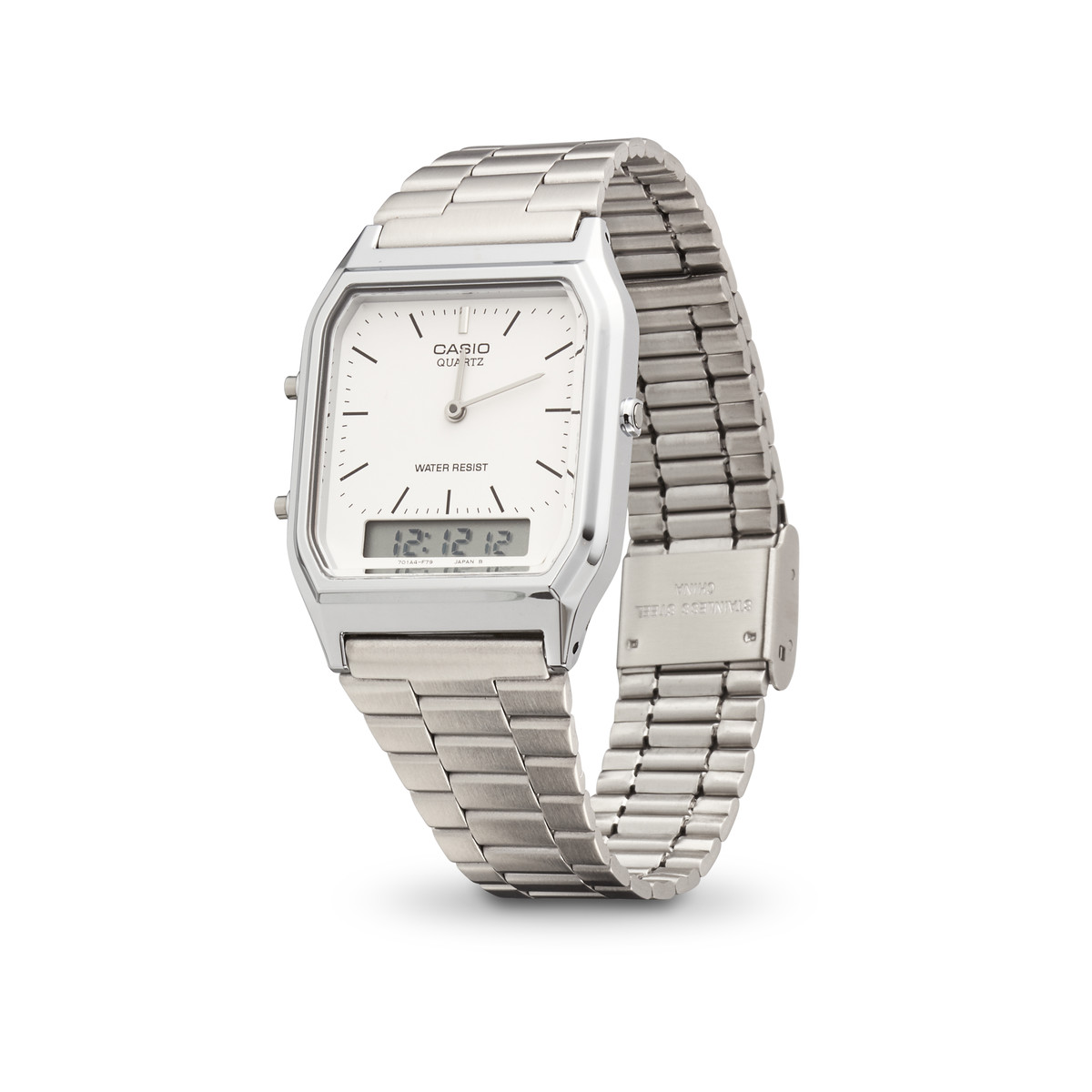 Montre CASIO VINTAGE homme bracelet acier inoxydable