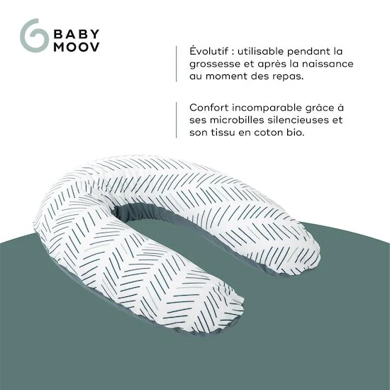 Coussin de maternité doomoo Buddy   Ethnic Petrol        de               Babymoov