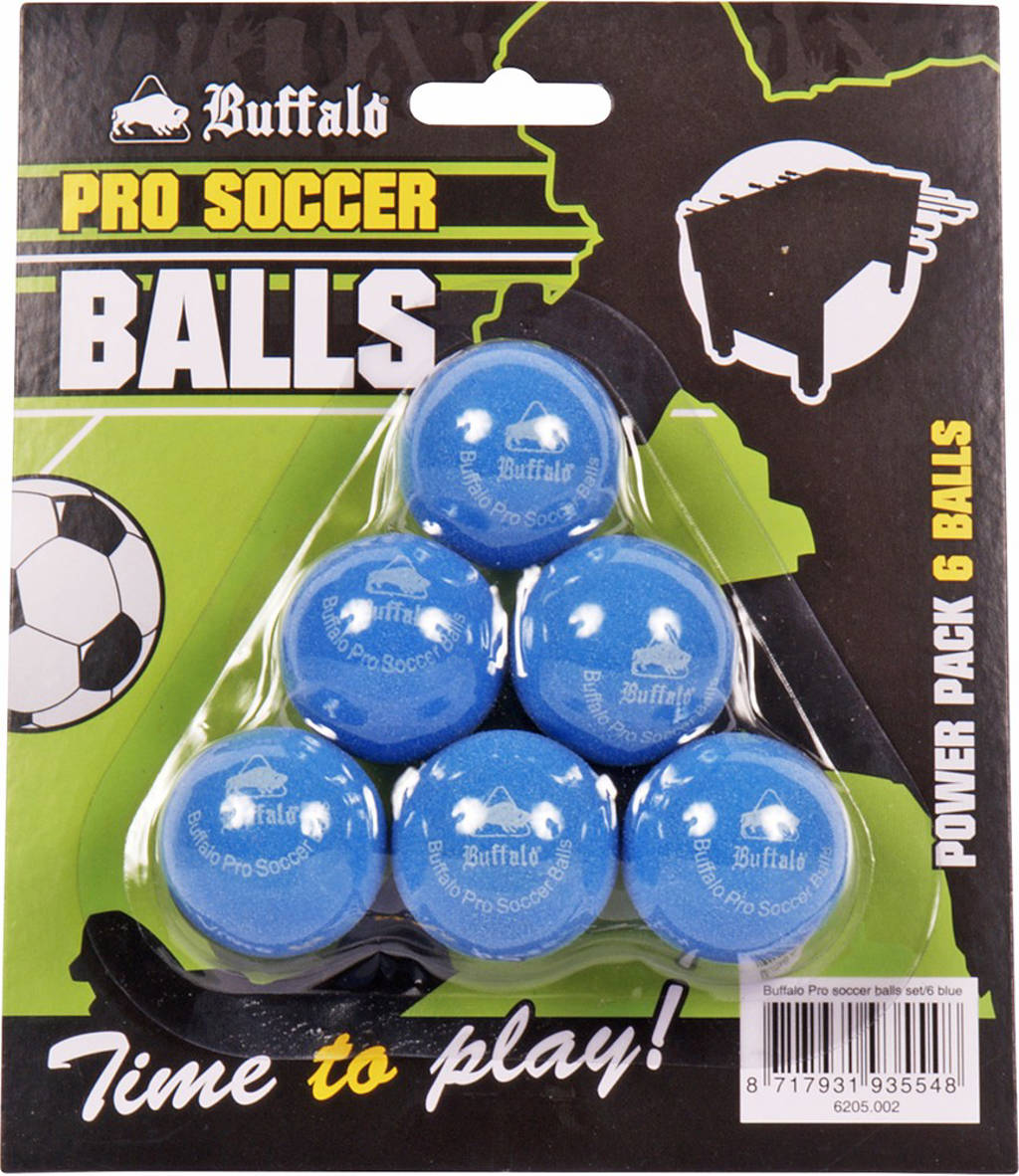 Pro Tafelvoetbalballetjes set van 6 (blauw)