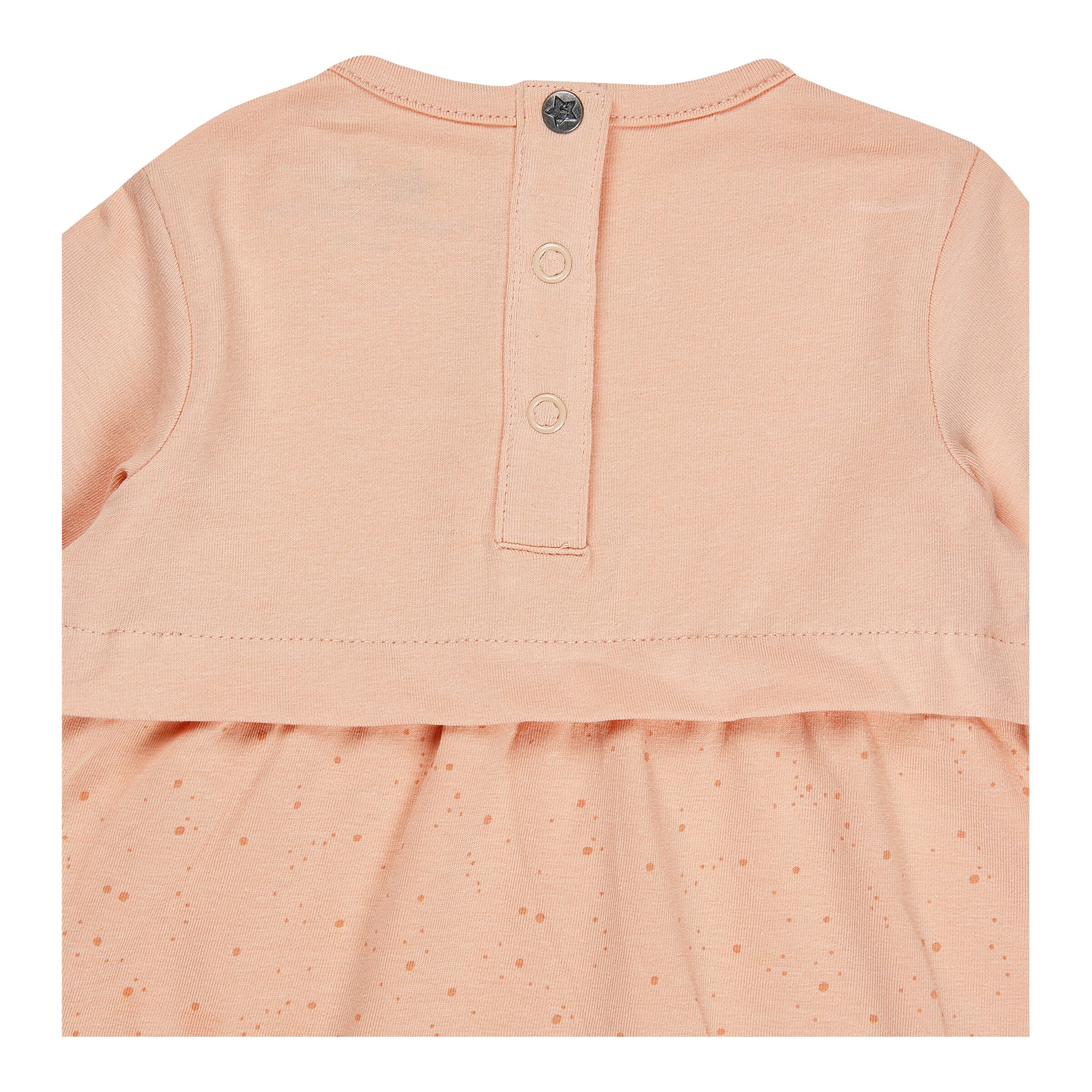 Sterntaler Kleid langarm Punkte apricot