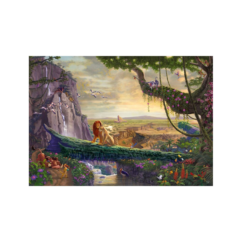 Puzzle Disney Kinkade - Le Roi Lion : Retour au Rocher des Lions - 6000 pièces