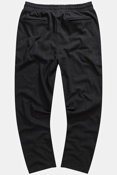 Hose, Wolloptik, Modern Straight Fit, Elastikbund, 4 Taschen, bis 8 XL
