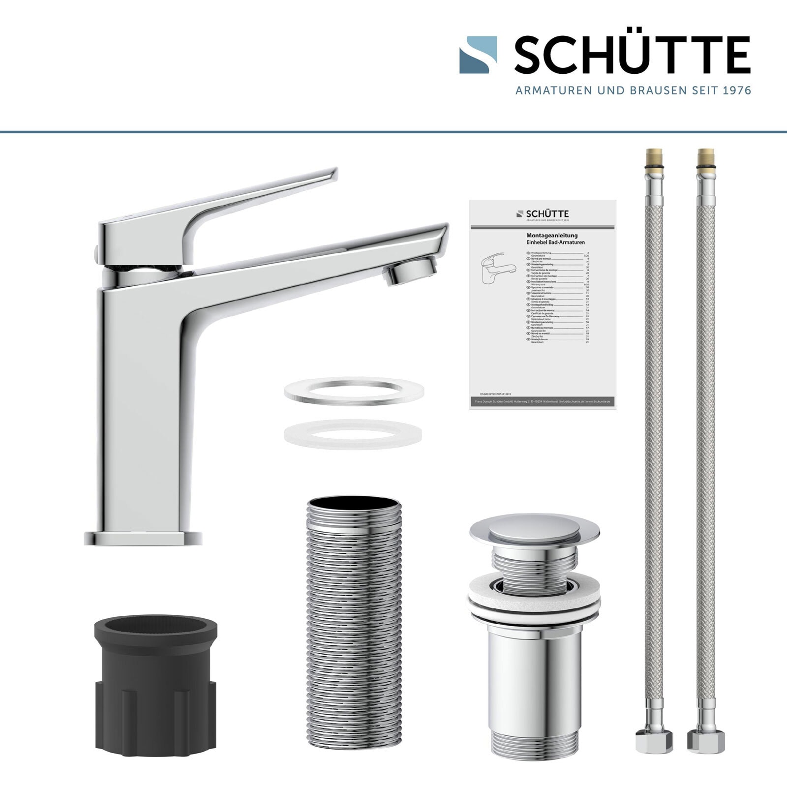 Waschtischarmatur aus Chrom