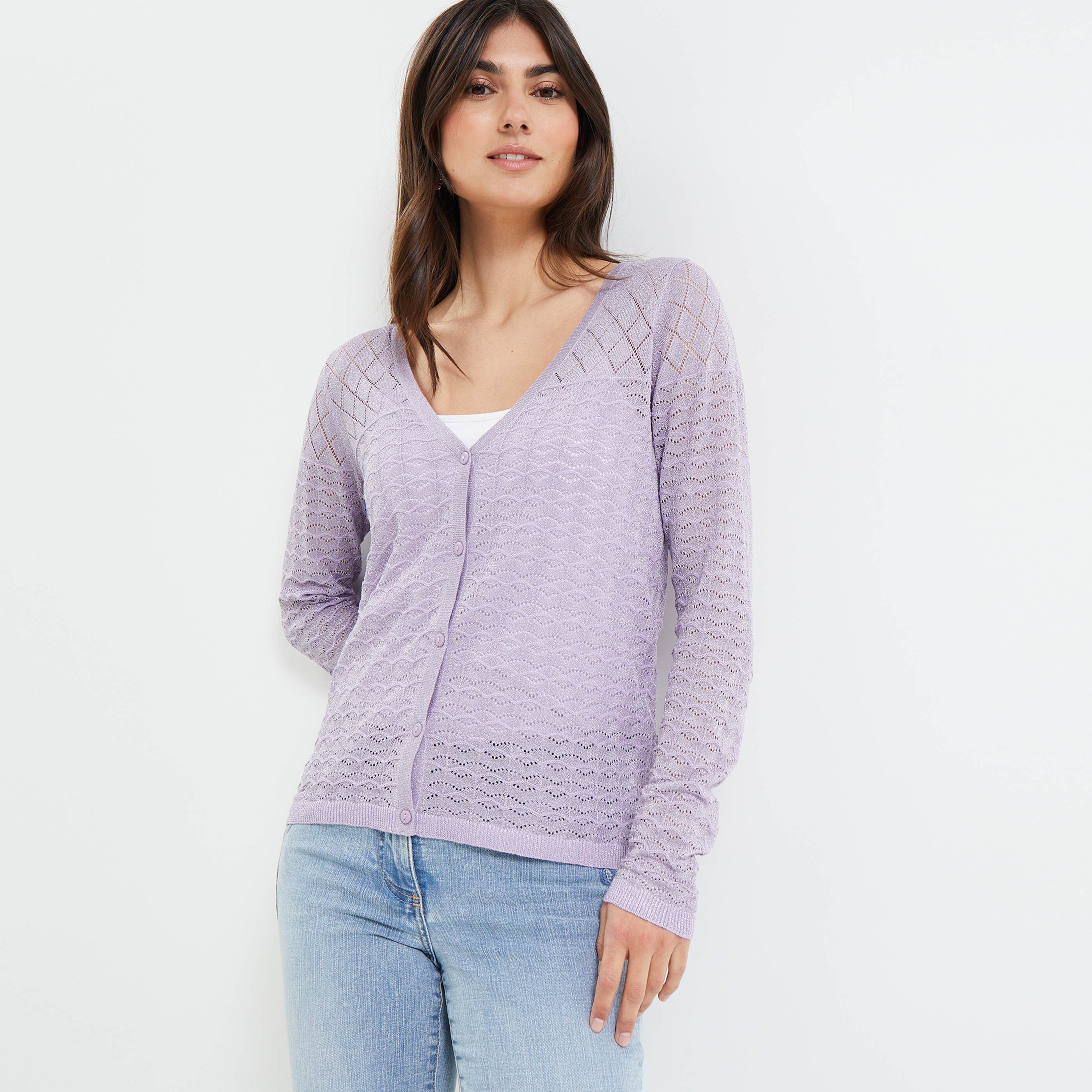 Gilet ajouré femme - VIOLET