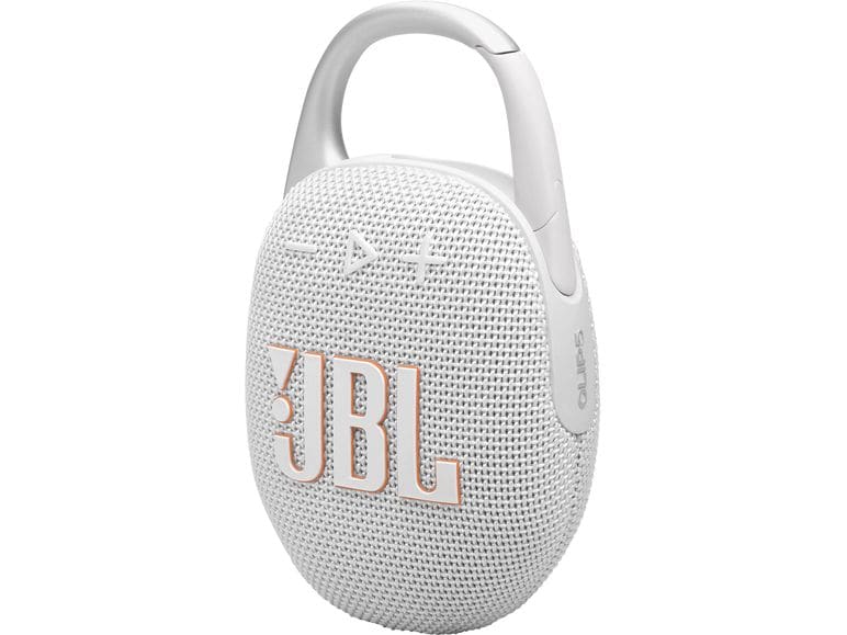 JBL Clip 5 Weiss Ultra-kompakter wasserdichter Lautsprecher
