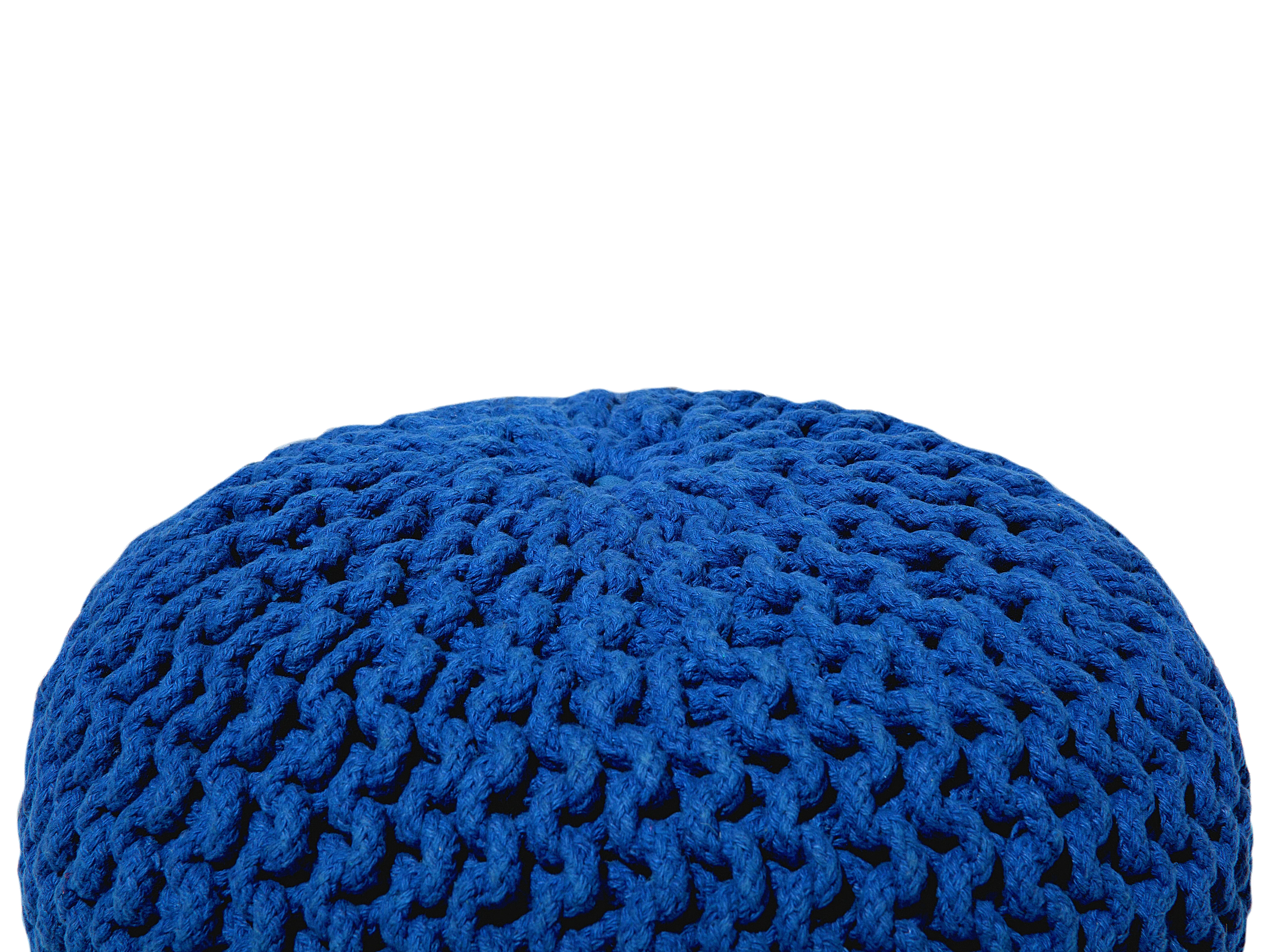 Poef CONRAD Katoen Marineblauw