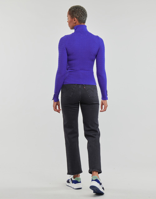 Only - ONLLORELAI LS CABLE ROLLNECK KNT - Violet
