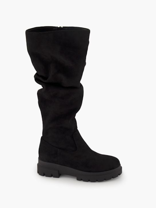 Graceland Hoher Stiefel Schwarz