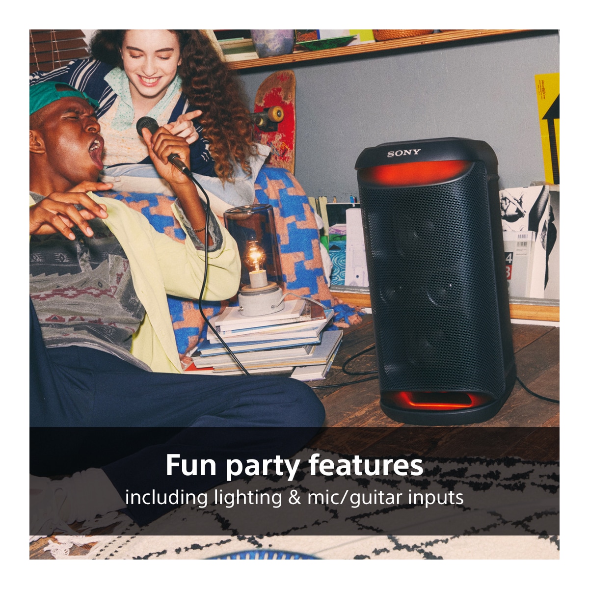 Sony SRS-XV500 trådløs festhøyttaler (sort)