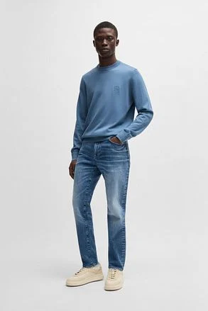BOSS Pullover Kanovano Lichtblauw 50527583-459 kopen