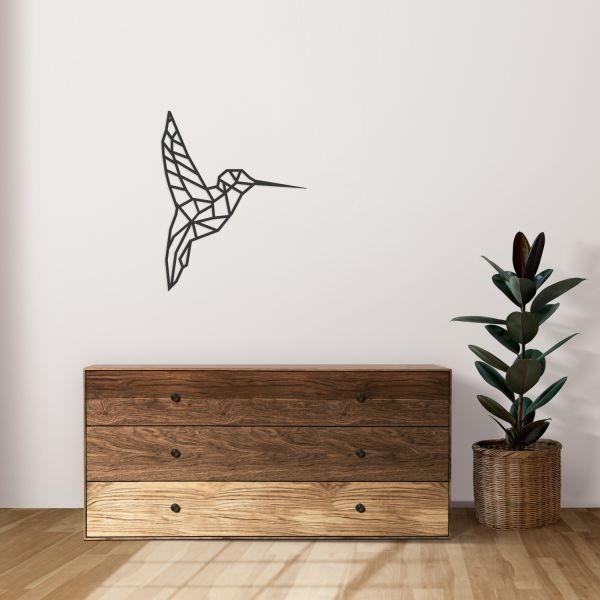Casa Sentir Kolibrie Wanddecoratie - Medium - Naturel