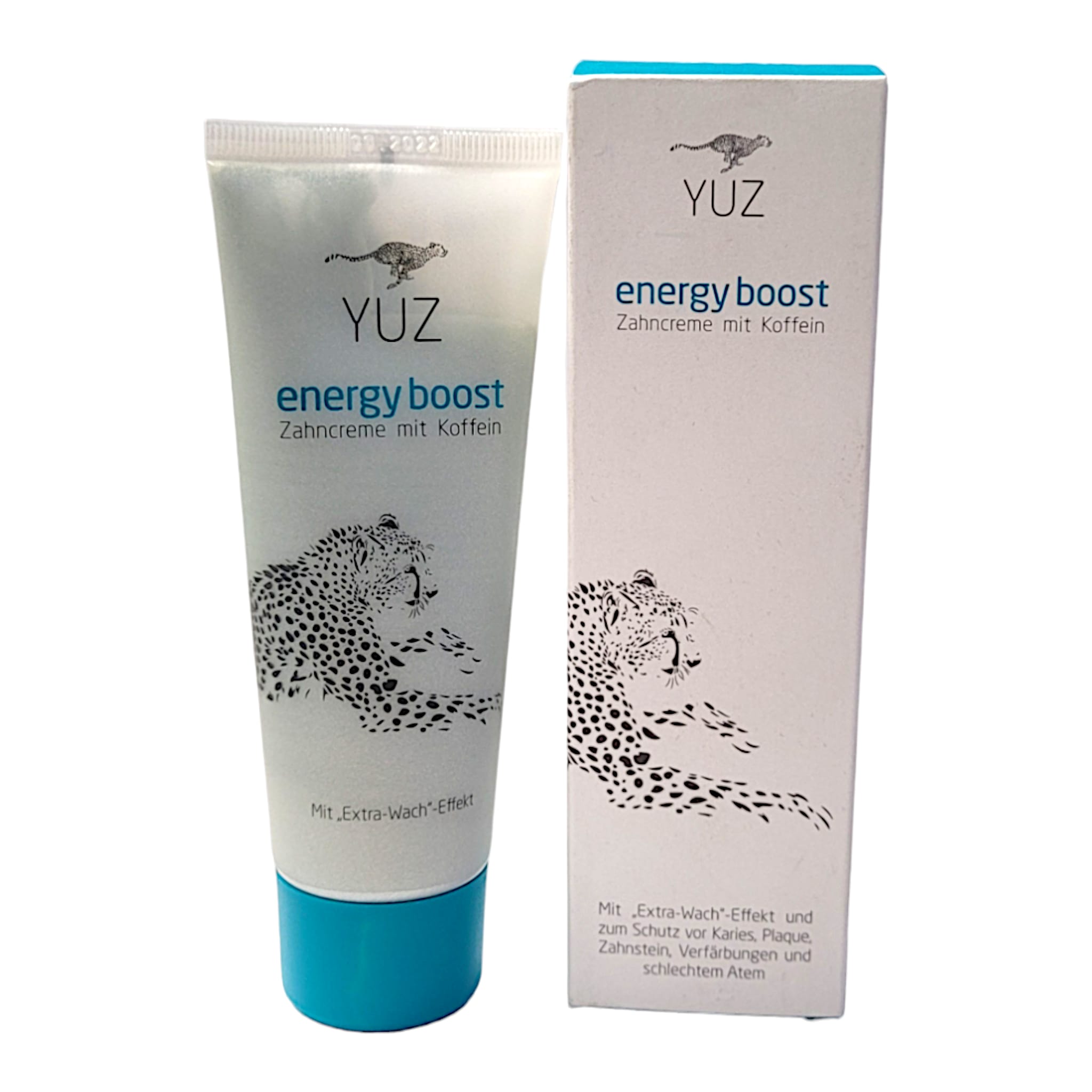 YUZ energy boost Zahncreme mit Koffein 75ml