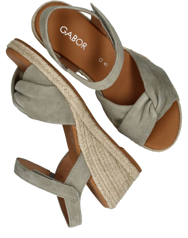 Gabor Espadrilles Grijs Dames