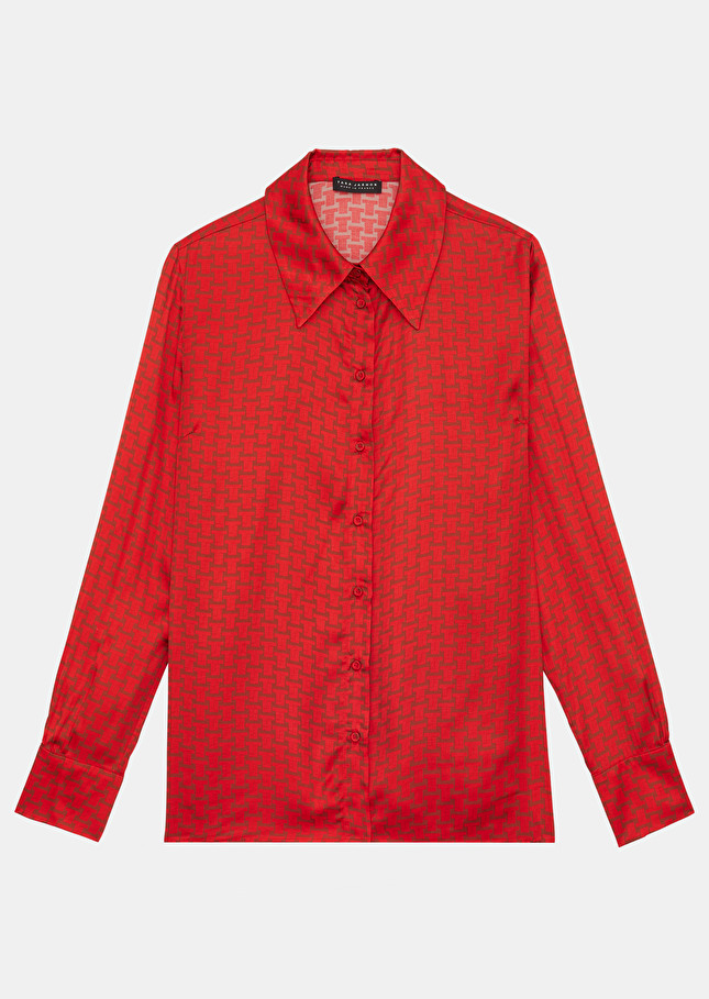 Chemise Charlotterouge imprimée monogramme