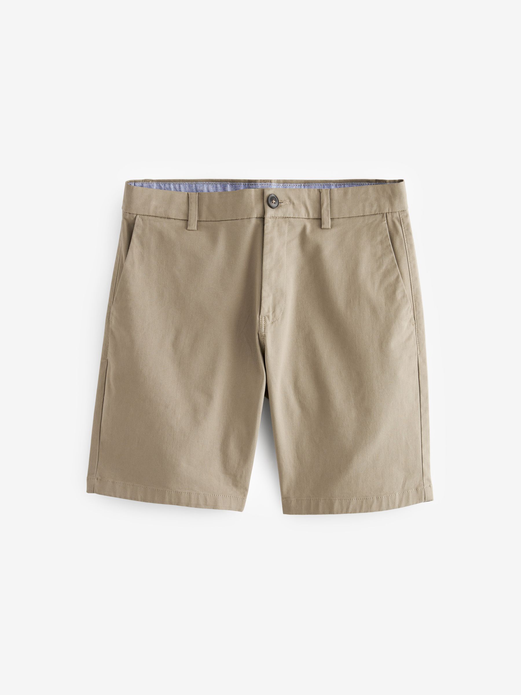 Pastelgeel - Relaxed fit - Chinoshort met stretch