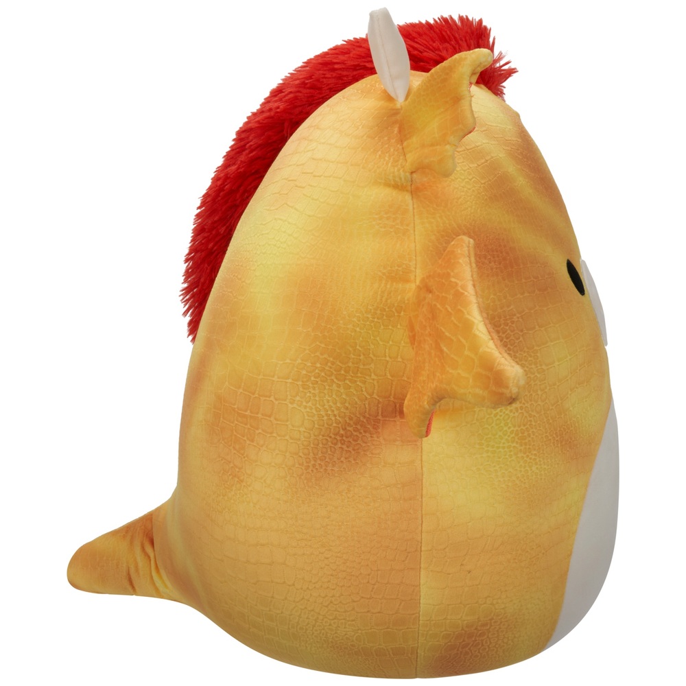 Original Squishmallows 40cm Dieric der gelbe Drache mit orangefarbener Mähne Plüschtier
