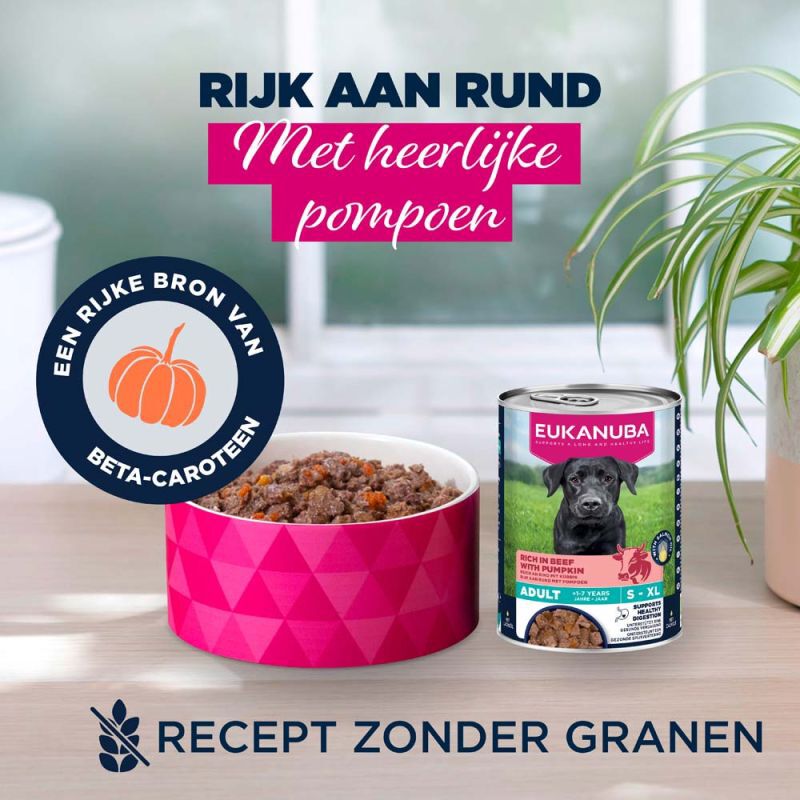 Eukanuba Adult Paté  - Hondenvoer - 400 Gram - rund