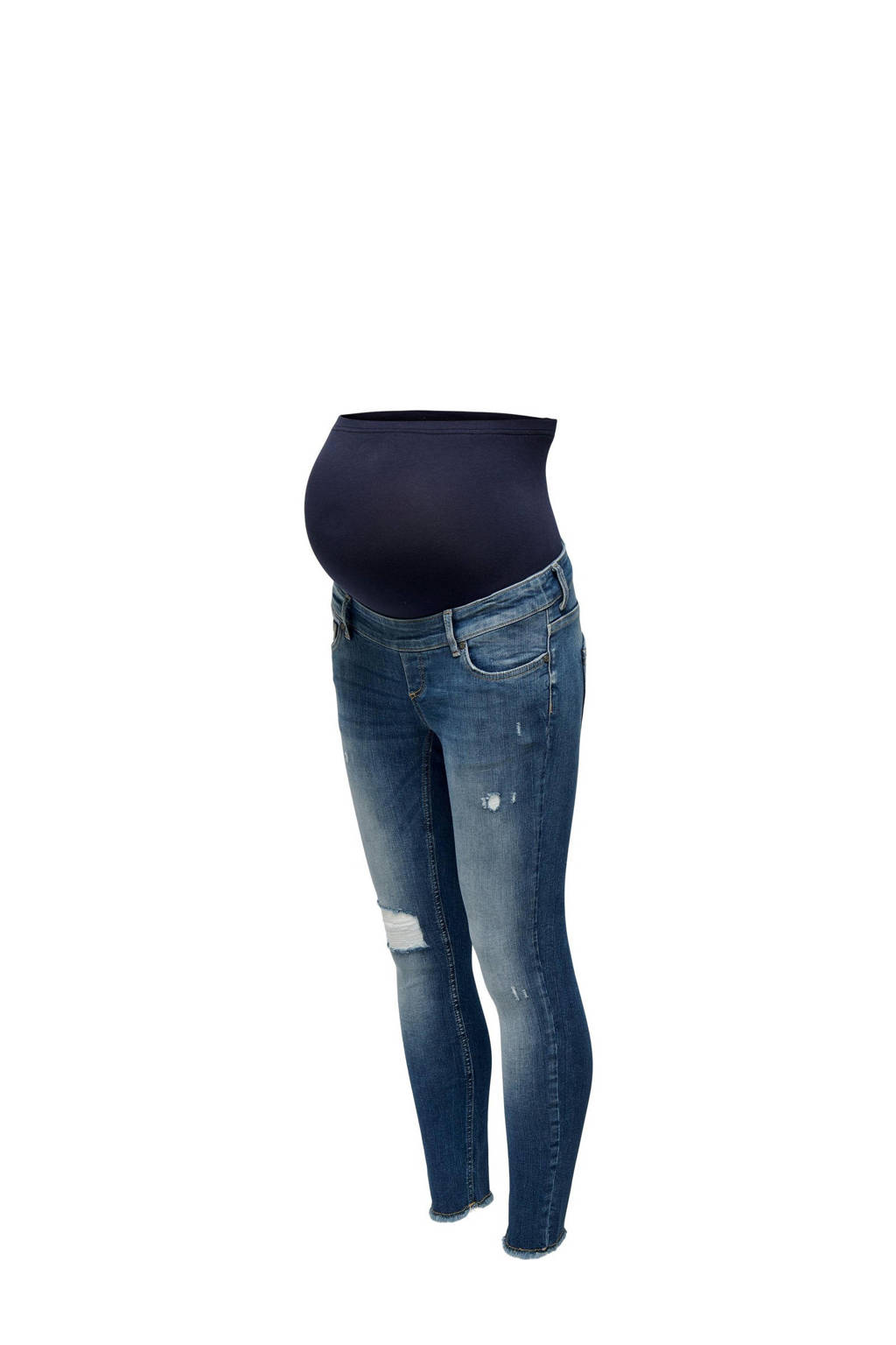 ONLY MATERNITY skinny zwangerschapsjeans OLMBLUSH dark medium blue denim