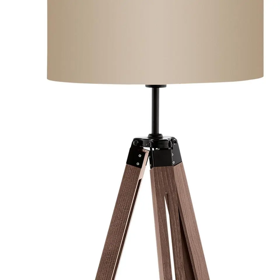 EGLO Lantada Vloerlamp - E27 - 143 cm - Noten/Taupe