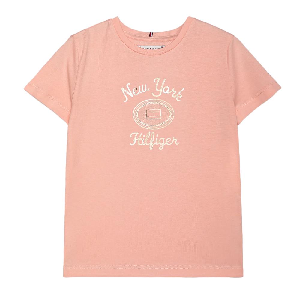 Tommy Hilfiger T-shirt Rose Fille Tommy Hilfiger Hilfiger Foil