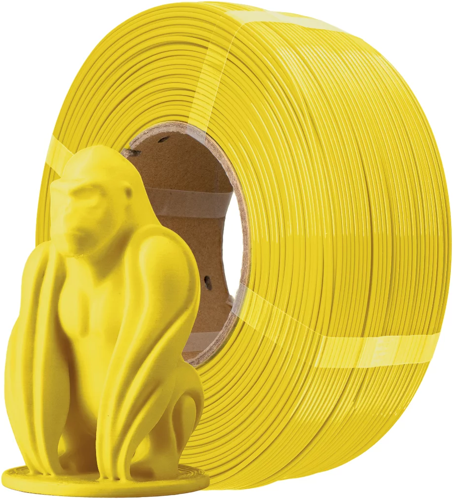 AzureFilm  PETG Hyper Speed Refill Yellow, 1,75 mm / 1000 g    Universal Filament ohne Spule