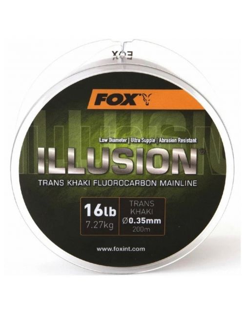Fox Edges Illusion Soft Mainline X 200m Trans Khaki - Karper vislijnen - 0.35 mm 7.27 kg 16 lb