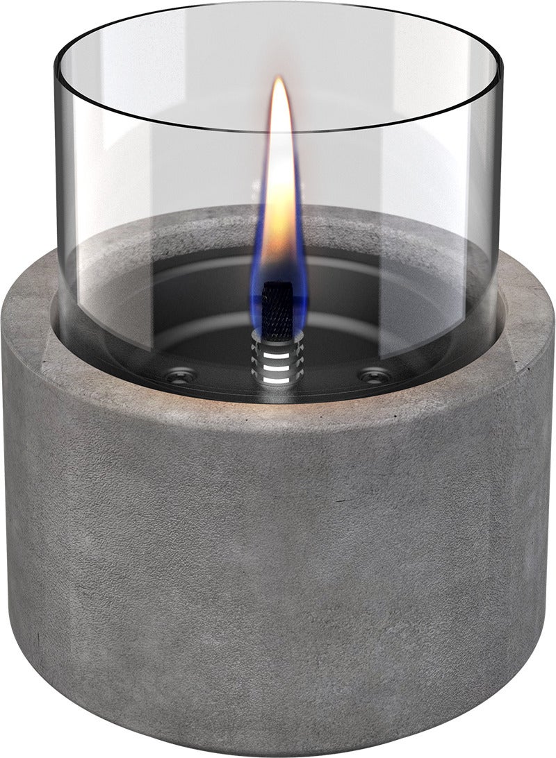 Tenderflame tafelhaard Lilly grijs D 16,2 H 17,5 cm